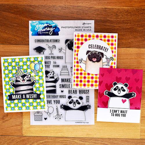 Ranger - Simon Hurley Create. Clear Stamps 6"X9" - Big Hugs - HUR85560