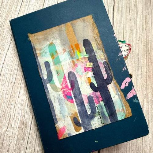 Dina Wakley MEdia Stencils 6"X9"-Cactus Masks