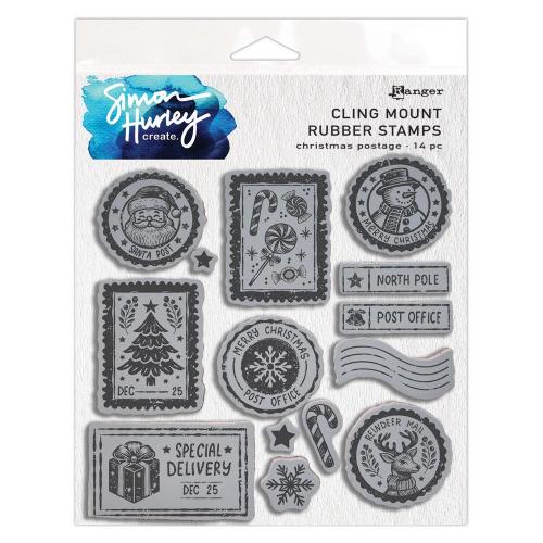 Simon Hurley create. Mount Stamp 6"X6" Christmas Postage