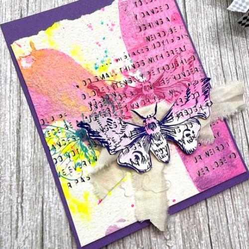 Dina Wakley MEdia Cotton Watercolor Panels-Card