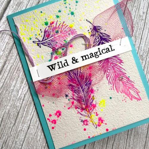 Dina Wakley MEdia Cotton Watercolor Panels-Card