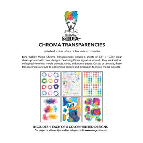 Ranger Dina Wakley MEdia Painted Elements Chroma Transparencies