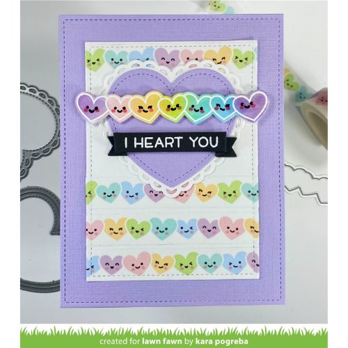 Lawn Fawn - Stamps - Simply Celebrate Hearts