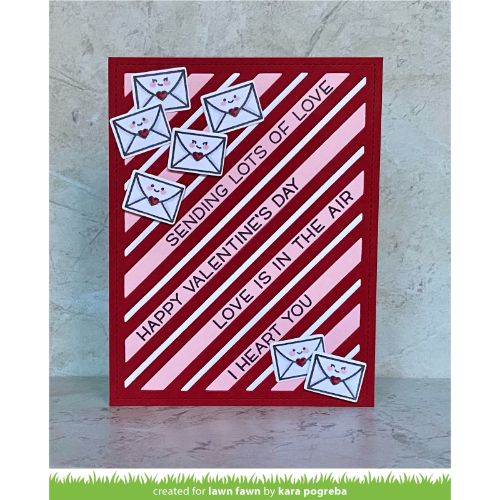 Lawn Fawn - Stamps - Simply Celebrate Hearts