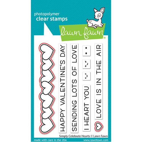 Lawn Fawn - Lawn Cuts - Simply Celebrate Hearts Dies