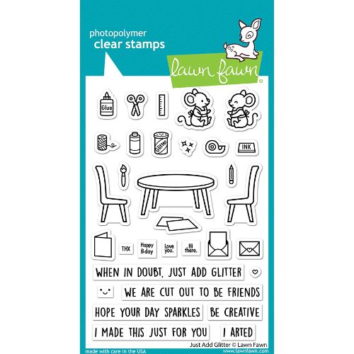 Lawn Fawn - Stamps - Just Add Glitter