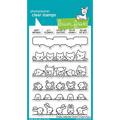 Lawn Fawn - Stamps - Simply Celebrate Critters