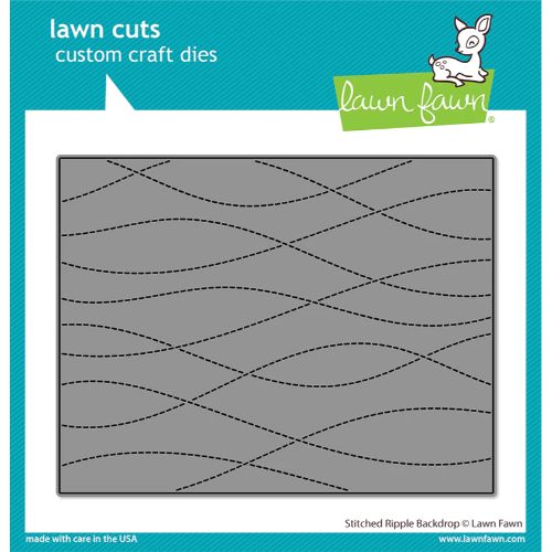 Lawn Fawn - Lawn Cuts - Stitched Ripple Backdrop Die