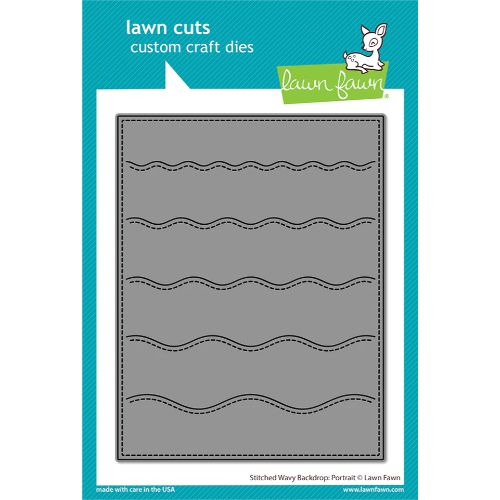 Lawn Fawn - Lawn Cuts - Stitched Wavy Backdrop: Portrait Die