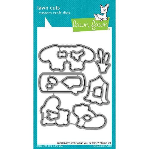 Lawn Fawn - Lawn Cuts - Wood You Be Mine? Dies