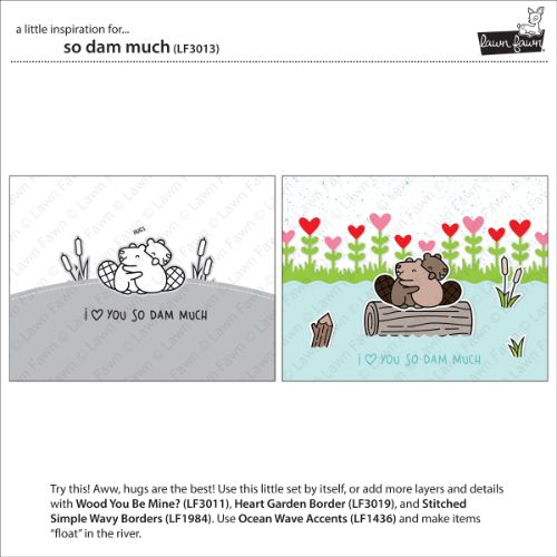 Lawn Fawn - Stamps - So Dam Much