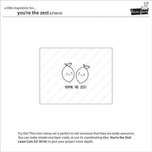 Lawn Fawn - Stamps - You're the Zest