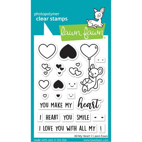 Lawn Fawn - Stamps - All My Heart