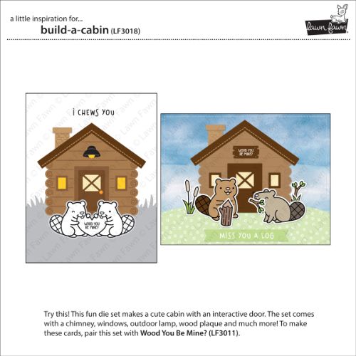 Lawn Fawn - Lawn Cuts - Build-A-Cabin Dies