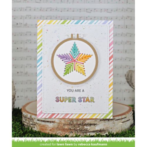 Lawn Fawn - Lawn Cuts - Embroidery Hoop Star Add-On Die