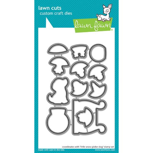 Lawn Fawn - Lawn Cuts - Little Snow Globe: Dog Dies