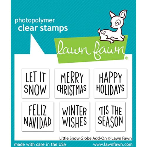 Lawn Fawn - Stamps - Little Snow Globe Add-On