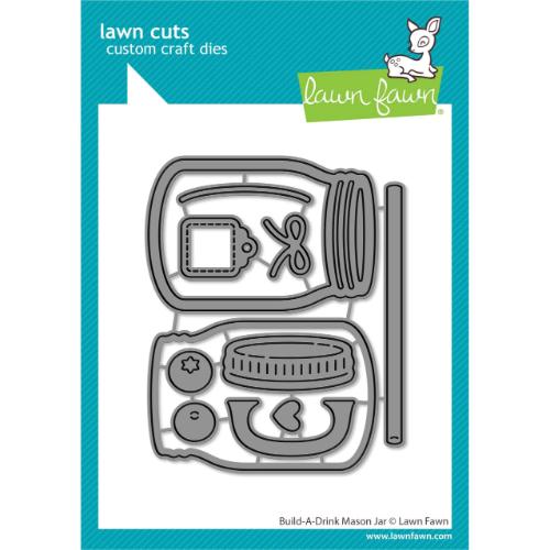 Lawn Fawn - Lawn Cuts - Build-A-Drink Mason JarDies