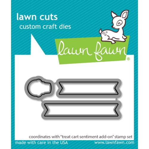 Lawn Fawn - Lawn Cuts - Treat Cart Sentiment Add-On Dies