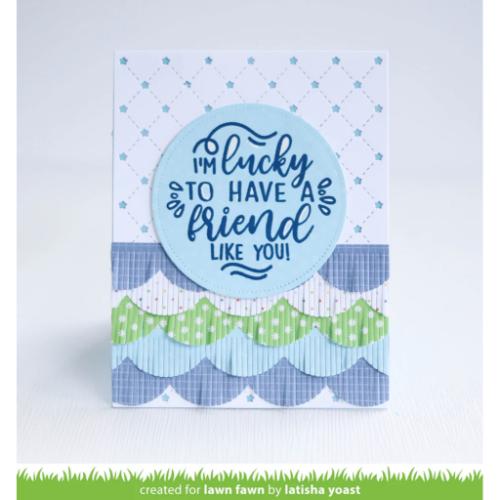 Lawn Fawn - Stamps - Give It a Whirl Messages: Friends