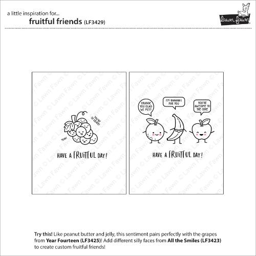 Lawn Fawn - Stamps - Fruitful Friends