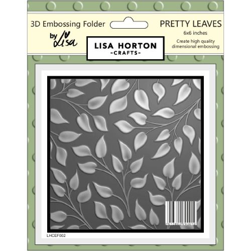 Lisa Horton - Pretty Leaves 6x6 3D Embossing Folder