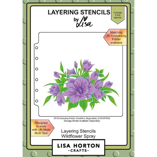 Lisa Horton Wildflower Spray Layering Stencils