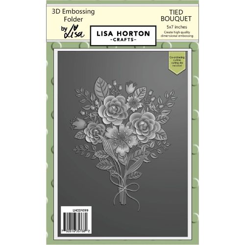 Lisa Horton 5x7 3D Embossing Folder & Die - Tied Bouquet