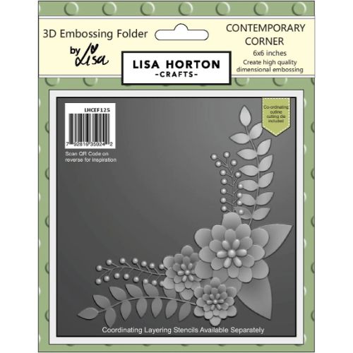Lisa Horton Contemporary corner 6x6 with Die