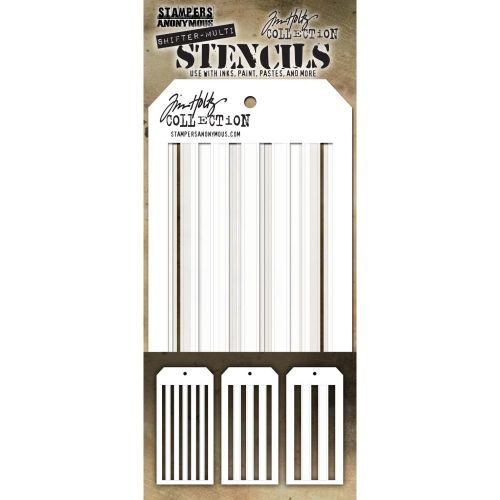 Tim Holtz Layered Stencil Set 3/Pkg Shifter Stripes