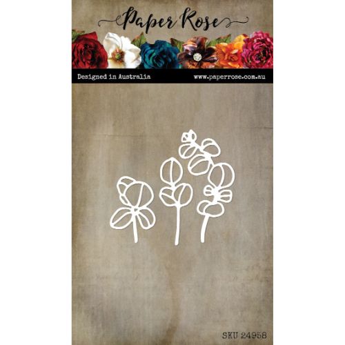Paper Rose Studio - Small Eucalyptus Stems Metal Cutting Die