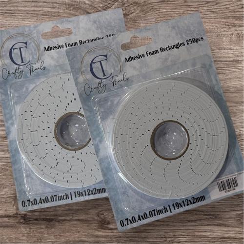 Crafty Trails Adhesive Foam Rectangles 250pcs - 1 Roll