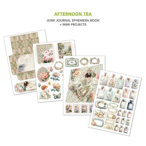 Ciao Bella Afternoon Tea A4 Junk Journal Ephemera Book (32pcs) (CBB020)