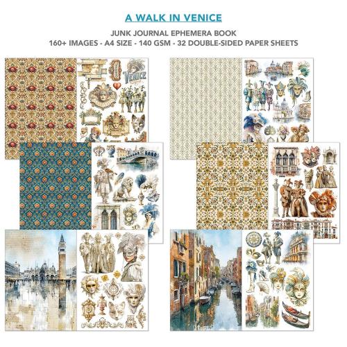 Ciao Bella A Walk in Venice A4 Junk Journal Ephemera Book (32pcs) (CBB023)