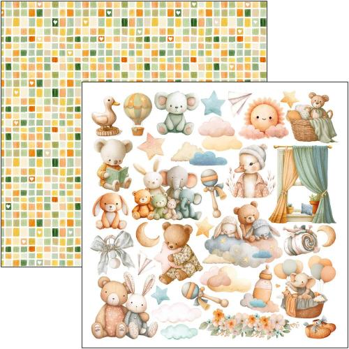 Ciao Bella Lunibloom 12x12 Inch Patterns Pad (8pcs) (CBT093) - Postage as per Actual