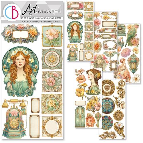 Ciao Bella Artemis Transparent Adhesive Sheets (5pcs) (CBI013) - Postage as per Actual