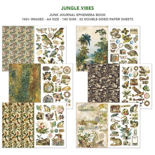 Ciao Bella Jungle Vibes A4 Junk Journal Ephemera Book (32pcs) (CBB026)
