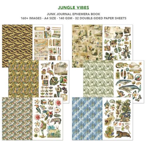 Ciao Bella Jungle Vibes A4 Junk Journal Ephemera Book (32pcs) (CBB026)