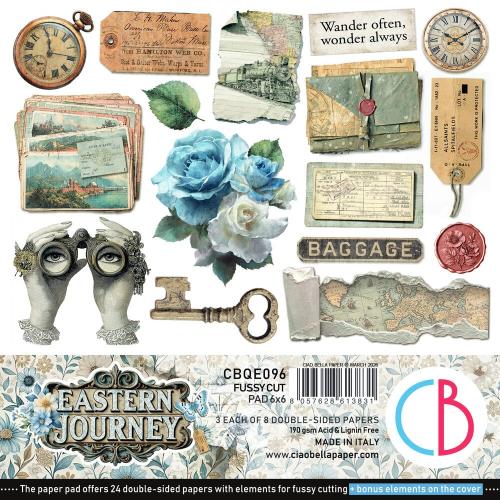 Ciao Bella Eastern Journey 6x6 Inch Fussy Cut Pad (24pcs) (CBQE096)