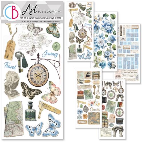 Ciao Bella Eastern Journey Transparent Adhesive Sheets (5pcs) (CBI015)