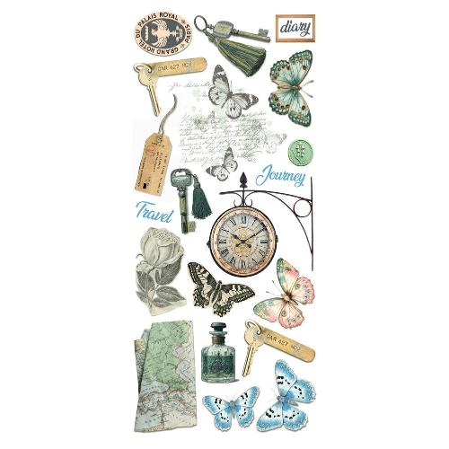 Ciao Bella Eastern Journey Transparent Adhesive Sheets (5pcs) (CBI015)