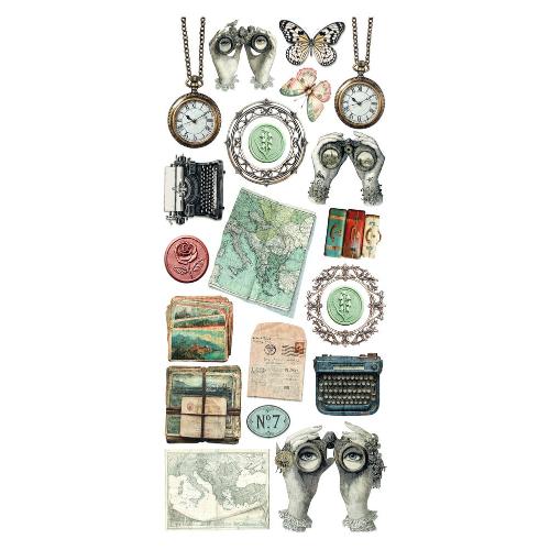 Ciao Bella Eastern Journey Transparent Adhesive Sheets (5pcs) (CBI015)