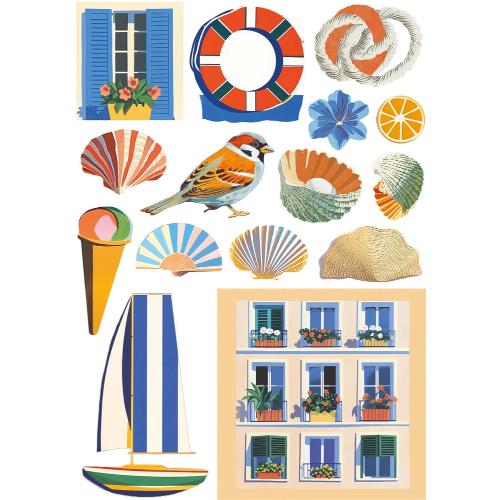 Ciao Bella Riviera Dream A5 Rice Paper Mixed (8pcs) (CBRS040)