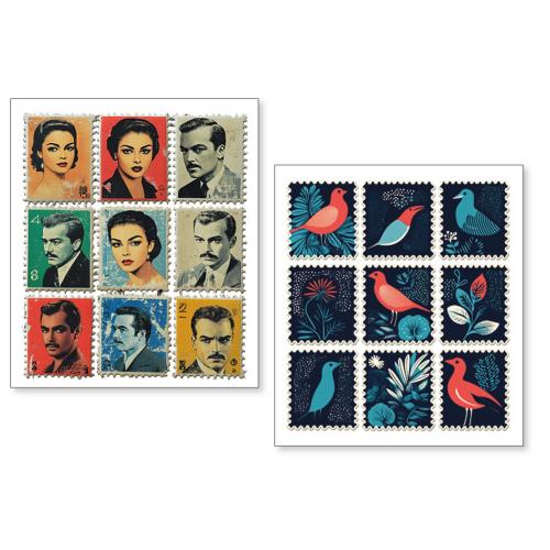 Ciao Bella Faraway Mail Mixed Media Stickers (10pcs) (MB009)