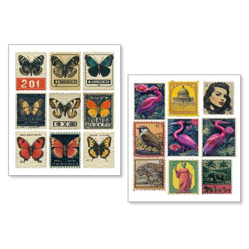 Ciao Bella Faraway Mail Mixed Media Stickers (10pcs) (MB009)