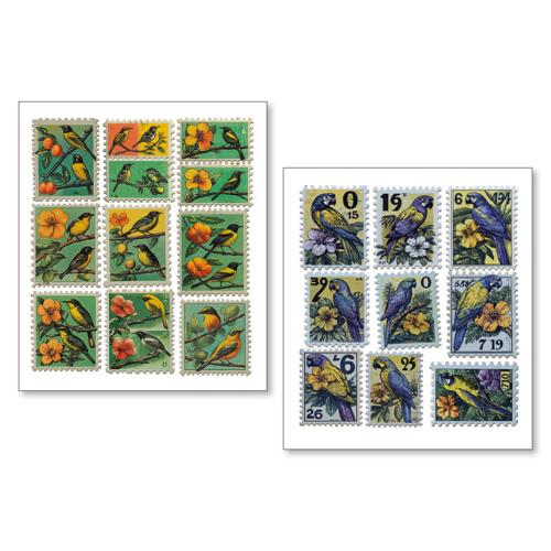 Ciao Bella Faraway Mail Mixed Media Stickers (10pcs) (MB009)