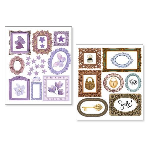 Ciao Bella Whisper Frames Mixed Media Stickers (10pcs) (MB010)