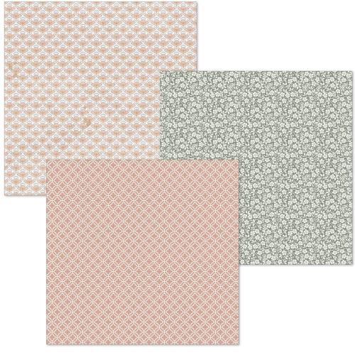 Ciao Bella Courtly Love 6x6 Inch Deluxe Paper Silver & Vellum Dual Pack Mixed (6pcs) (CBXQ010)