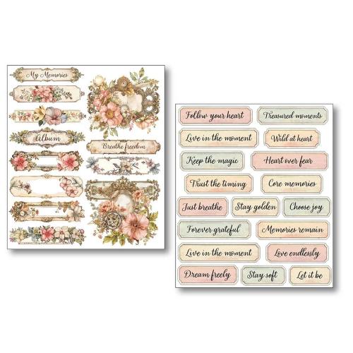 Ciao Bella Lost in Time Mixed Media Stickers (10pcs) (MB011)