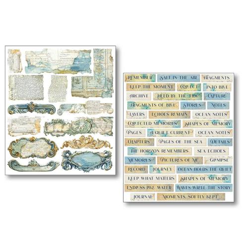 Ciao Bella Edge of the Ocean Mixed Media Stickers (10pcs) (MB012)